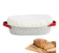 Pan Bowl, Tazón de prueba | Cesta con prueba de tazón de masa amarga, kit para hacer pan, caminos de panadería de doble mano, pastelería para entusiastas de la cocina DOM