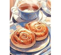 Pan Café Puzzle 30 Piezas Adultos, Rompecabezas DIY Entretenimiento para Adultos, Puzzles Pasatiempo Creativo, Juguete Educativo, Descompresión Regalo