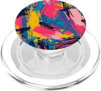 Pan Color Pincel Trazo Patrón Diseño Abstracto PopSockets PopGrip para MagSafe