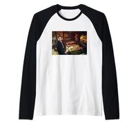 Pan de Carne Rocky Horror Picture Show Eddie por Michael Grecco Camiseta Manga Raglan