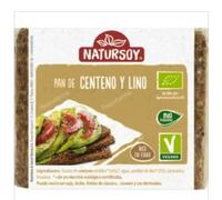 Pan de Centeno y Lino, Vegano, Rico en Fibra, Ecológico Certificado, 500g. Pack de 2