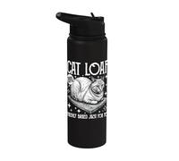 Pan De Gato Divertido Pan Recién Horneado Humor De Gato Meme Stainless Steel Insulated Water Bottle