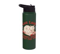 Pan De Gato Pan Recién Horneado Humor Gracioso Amante Stainless Steel Insulated Water Bottle