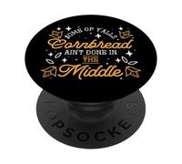Pan de maíz del Sur Divertido Pan Juego de Palabras Pan Hornear Amantes Panadero PopSockets PopGrip Adhesivo