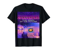 Pan de maíz Futurista 90s Y2K Retro Internet Parodia Pan Camiseta