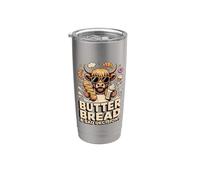 Pan de mantequilla y malas decisiones vaca Vaso térmico de acero inoxidable de doble pared