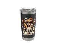 Pan de mantequilla y malas decisiones vaca Vaso térmico de acero inoxidable de doble pared