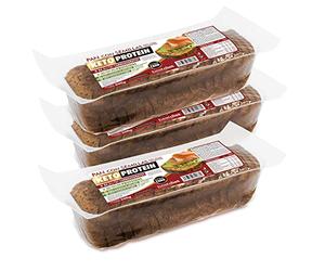 Pan de Molde con Semillas Keto 500 g - Pack de 3 - Pan Proteico Bajo en Hidratos con Proteínas y Fibra - Pan Keto Sin Azúcares Añadidos - Apto Dieta Low Carb o Keto - Ideal para Tostadas - BestDiet