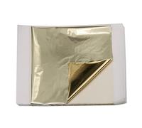 Pan De Oro Manualidades 100 hojas de papel de aluminio dorado y plateado de imitación for manualidades artísticas de 13 x 13,5 cm, coloridas(Color 22)
