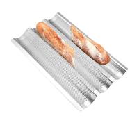 Pan de pan francés para hornear, bandeja de horno de pan francés | 3 Bandeja para horno de tostador | Cocina, carne, galletas, pizza Pan de de