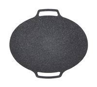 Pan de Parrilla de Doble Manija de Aleación de Aluminio, Plancha de Recubrimiento Anti -Palo, Distribución Rápida e Incluso de Calor, Adecuada para Varias Estufas, Ideal para (33