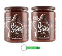 Pan di Stelle Crema Spalmabile Avellana untable Crema 2 x 580 g nata con granos de galletas sin aceite de palma + llavero Beni Culinari gratuito