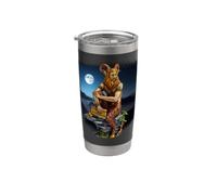 Pan dios de la naturaleza a la luz de la luna Vaso térmico de acero inoxidable de doble pared