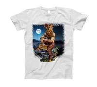 Pan, Dios De Lo Salvaje A La Luz De La Luna Camisetas Básicas Cuello Redondo Hombre Camiseta Manga Corta T-Shirt para Deporte Gimnasio Entrenamiento M
