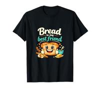 Pan es mi Mejor Amigo Lindo Hornear Pan de Dibujos Animados Camiseta