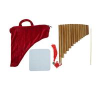 Pan Flauta 15 Tubos G Clave Chino Tradicional Instrumento Musical Panpipes Instrumento de Viento de Madera (Mano derecha)