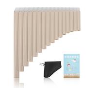 Pan Flute, C Key Pan 16/18 Pipes Easy Learn Woodwind Instruments Panpipe Music Woodwind Instrumentos Musicales Tradicionales Flauta de plástico con bolsa de mano Para Niños Adultos Principiantes