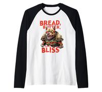 Pan, Mantequilla Y Felicidad Sandwich Lover Camiseta Manga Raglan