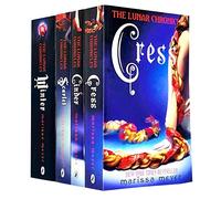 Pan Marissa Meyer Lunar Chronicles Series Collection - Juego de 4 libros - Ceniza, escarlata, Cress, Invierno