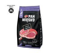 PAN MIĘSKO Ternera con cordero M 9 kg (para perros mayores)