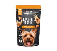 PAN MIĘSKO Trozos en salsa de pavo y pato, 10x150 g, para perros