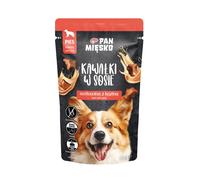 PAN MIĘSKO Trozos en salsa de ternera con salchicha 10x150 g para perros