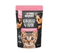 PAN MIĘSKO Trozos en salsa: pollo con conejo, 12x85 g, para gatitos