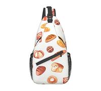 Pan Pintado Que USA Ropa Corgi Dogs Sling Bag, Mochila de Hombro Paquete de Pecho Causal Crossbody Daypack para Mujeres Hombres Senderismo Viajes