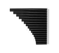 Pan Pipes, Reproduce Fácilmente una Canción Pruebas Rigurosas Flauta de Pan de 16 Tubos con Material ABS para Desarrollar un Sentido de la Música(Negro)