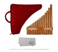 Pan Pipes Woodwind key 1 Rondador Bamboo Musical Panpipe Instrumento 15 Tubos Flauta para estudiante, Mano derecha