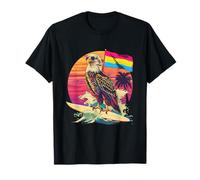 Pan Pride Eagele Surfing Pan Flag LGBTQ Pansexual Pride Camiseta