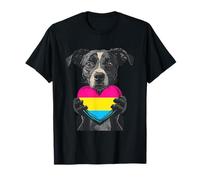 Pan Pride Heart Perro Pansexualidad Pansexual Pride Pan Bandera Pan Camiseta