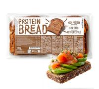 Pan Proteico Keto Con Semillas De Lino - 2 Paquetes De 4 Rebanadas - 30% Proteínas, 9% Carbohidratos, 8,5% Fibra - Protein Bread Ideal Para Keto Diet Y Dietas Proteicas, Pan Bajo En Carbohidratos