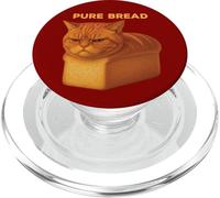 Pan Puro Divertido Gato atigrado Naranja recién horneado Pan Pan PopSockets PopGrip para MagSafe