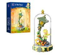 PAN TASY El Principito Lámpara Estelar, Set de Construcción | Diseño de lámpara con figura y cúpula transparente, escena de fantasía para construir, coleccionar y decorar