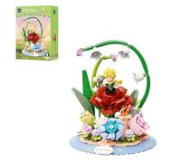 PAN TASY El Principito Planeta de Rosas, Set de Construcción | Diorama con rosa, zorro y figura del Principito, modelo coleccionable para construir y exponer