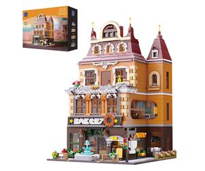 PAN TASY European Bakery Building Kit-Landmark Construction Set for Adults & Tee