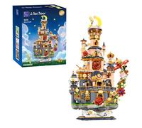 PAN TASY Le Petit Prince Castillo Estrellado Set de Construcción DIY Modelo Fantasía para Adultos y Niños, Regalo Creativo con Rosa Icónica, Avión Detalles de Planetas Juguete de Bloques