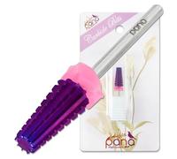 PANA Broca de carburo de uñas 5 en 1, rotación bidireccional para zurdos y diestros, acrílico de eliminación rápida o gel duro, vástago de 332 pulgadas, manicura, arte de uñas, máquina de taladro