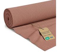 Pana por Metros Tela Acanalada 0.5 M x 140 cm - Tejido para Tapizar Sofá Funda Cojín Sillas Cortinas Renovación de Muebles Suave Cómodo Robusto con Oeko Tex Rosa