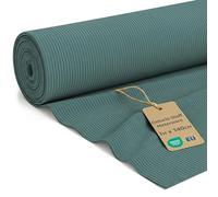 Pana por Metros Tela Acanalada 1 M x 140 cm - Tejido para Tapizar Sofá Funda Cojín Sillas Cortinas Renovación de Muebles Suave Cómodo Robusto con Oeko Tex Turquesa