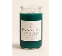 Panache Vela perfumada de celebración de manzana y canela, tarro de cera de soja de 500 g, 60 horas de combustión, aroma festivo de especias afrutadas, gran regalo para mujeres, relajación y