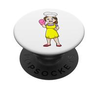 Panadera Panaderia Guantes de Cocina Gorro de Cocinero PopSockets PopGrip Adhesivo