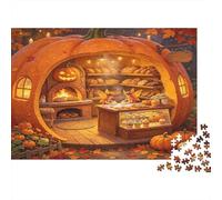 Panadería Calabaza Escena Rural Otoño Puzzle de 1000 Piezas Papel para Adultos Relajación Hogar Interacción Regalo 52x38cm/1000pcs