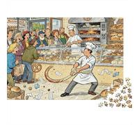 Panadería de Berlín: Nudo de Pretzel Puzzle De Madera Impermeable Puzzles De 1000 Piezas Regalos para Adultos Imposible Rompecabezas Decoración del Hogar
