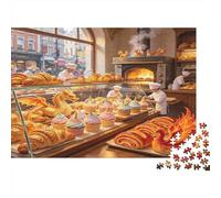 Panadería Pasteles Puzzle para Adultos Puzzle de 1000 Piezas Papel Escena acogedora de panadería Puzzle para Toda la Familia Relajante Regalo Decoración Hogar 38x26cm/1000pcs