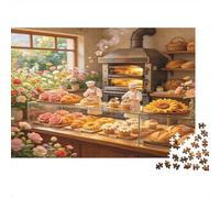 Panadería Rural Puzzle de 1000 Piezas Puzzle para Adultos Set de Puzzle 1000 Piezas Puzzle para Toda la Familia Juego Relajante Enfoque Decoración Regalo 38x26cm/1000pcs