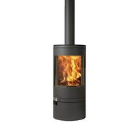 Panadero Estufa de leña Akita (7,4 kW, Volumen de calefacción: 220 m³, Material del revestimiento: Acero, Negro)