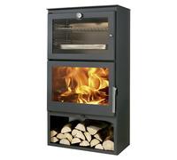 Panadero Estufa de leña Gourmet (7,1 kW, Volumen de calefacción: 280 m³, Antracita)