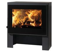 Panadero Estufa de leña Naxos (6,7 kW, Volumen de calefacción: 170 m³, Negro)